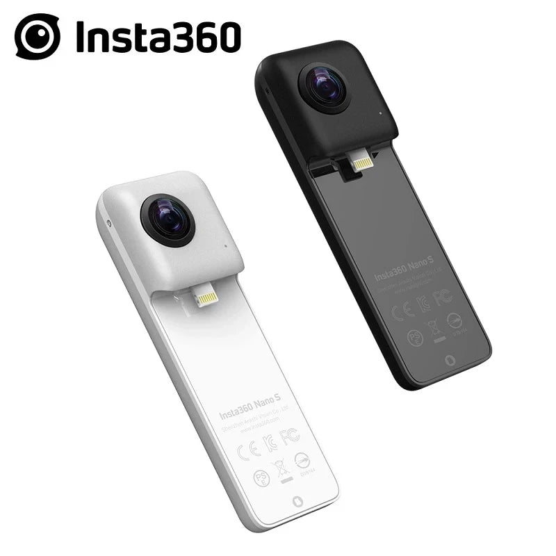Drop Shipping New 2021 Insta360 Nano S 4K 360 VR Video Panoramic Camera 20MP Photos for iphone X XS XR for iPhone 7 8 6 Series