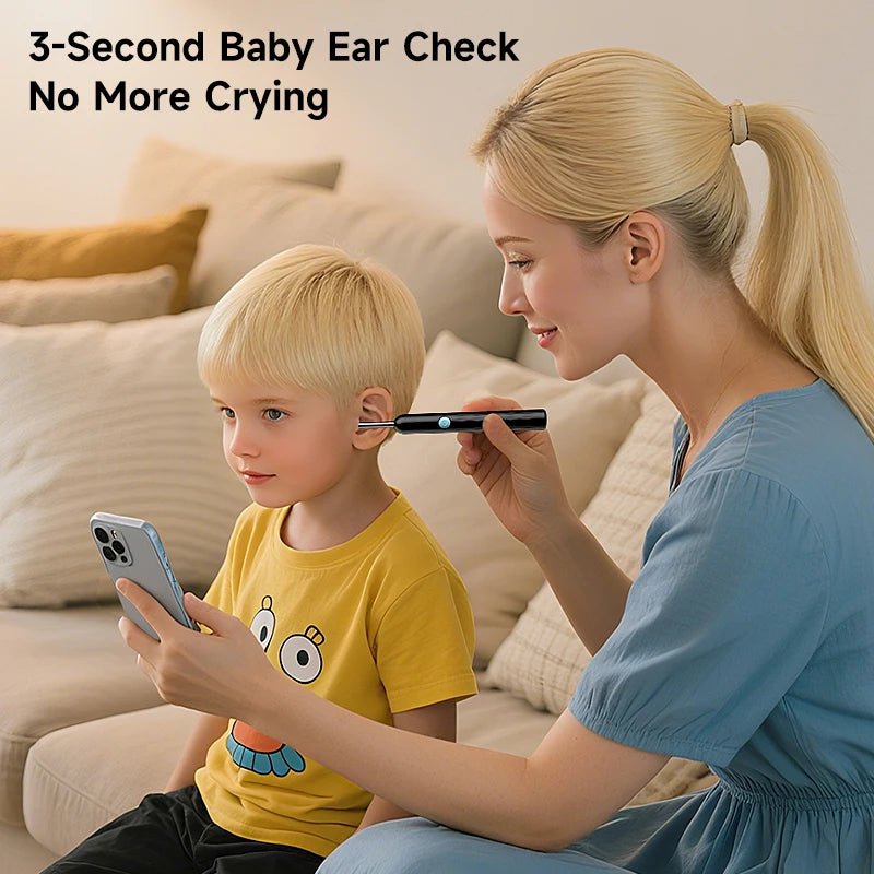 4.2MM Visual Ear Scope 1080P HD Otoscope Endoscope Ear Picker Camera for iPhone/Android Ear Wax Removal Kit for Ear Cleaning
