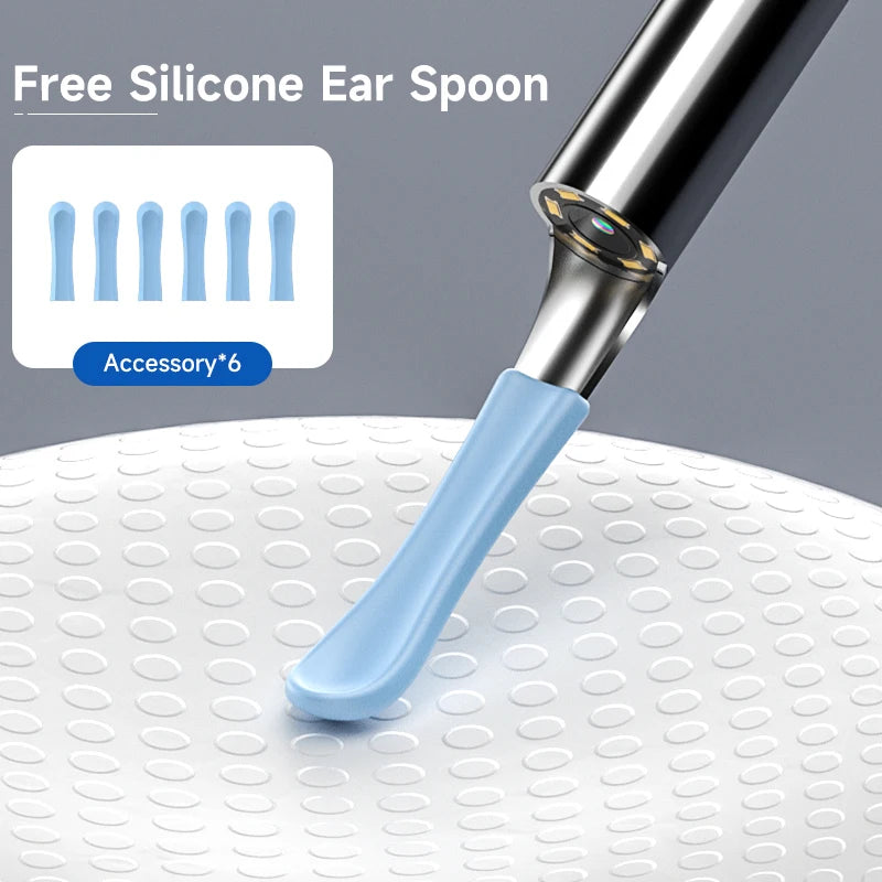 4.2MM Visual Ear Scope 1080P HD Otoscope Endoscope Ear Picker Camera for iPhone/Android Ear Wax Removal Kit for Ear Cleaning