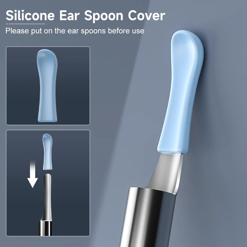 4.2MM Visual Ear Scope 1080P HD Otoscope Endoscope Ear Picker Camera for iPhone/Android Ear Wax Removal Kit for Ear Cleaning