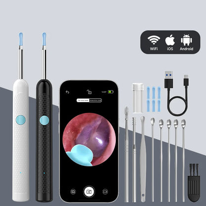 4.2MM Visual Ear Scope 1080P HD Otoscope Endoscope Ear Picker Camera for iPhone/Android Ear Wax Removal Kit for Ear Cleaning
