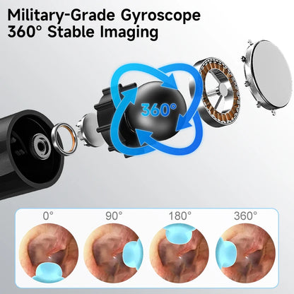 4.2MM Visual Ear Scope 1080P HD Otoscope Endoscope Ear Picker Camera for iPhone/Android Ear Wax Removal Kit for Ear Cleaning
